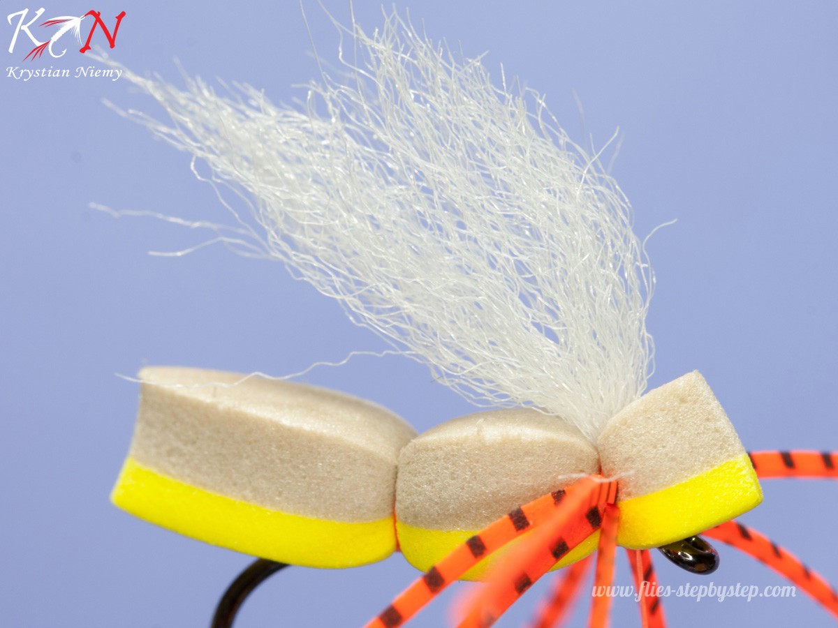 Hl Hopper Fly Foam Fly For Trout Chub Ide How To Tie Fly Fly